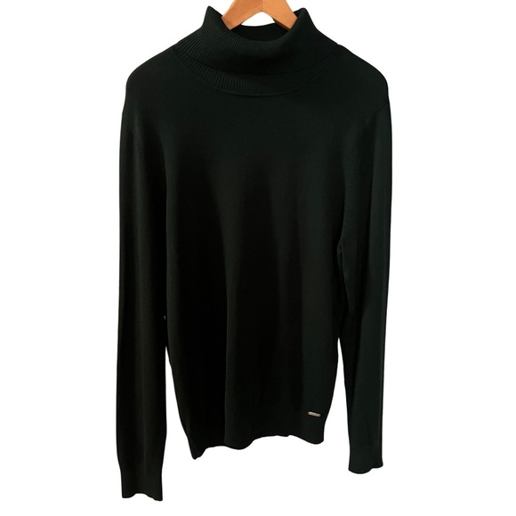 Calvin Klein XL Dark Green Turtle Neck Sweater - Picture 2 of 11